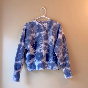 Tye-Dye Blue Crewneck Old Navy